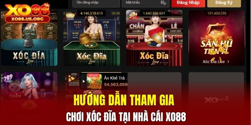 Hướng dẫn tham gia chơi xóc đĩa tại nhà cái XO88